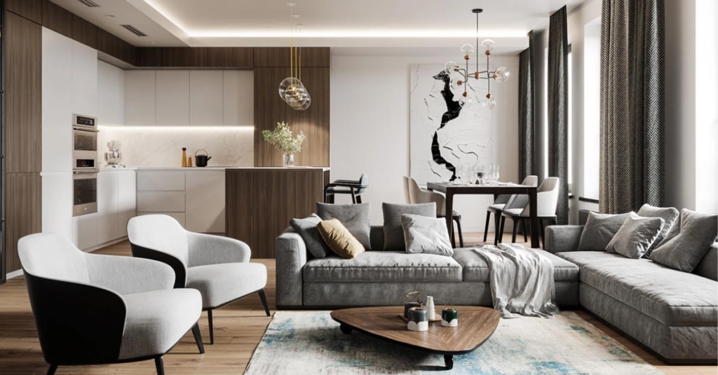 Home renovation planning with a remodeling contractor Naperville homeowners discussing kitchen and bathroom design ideas