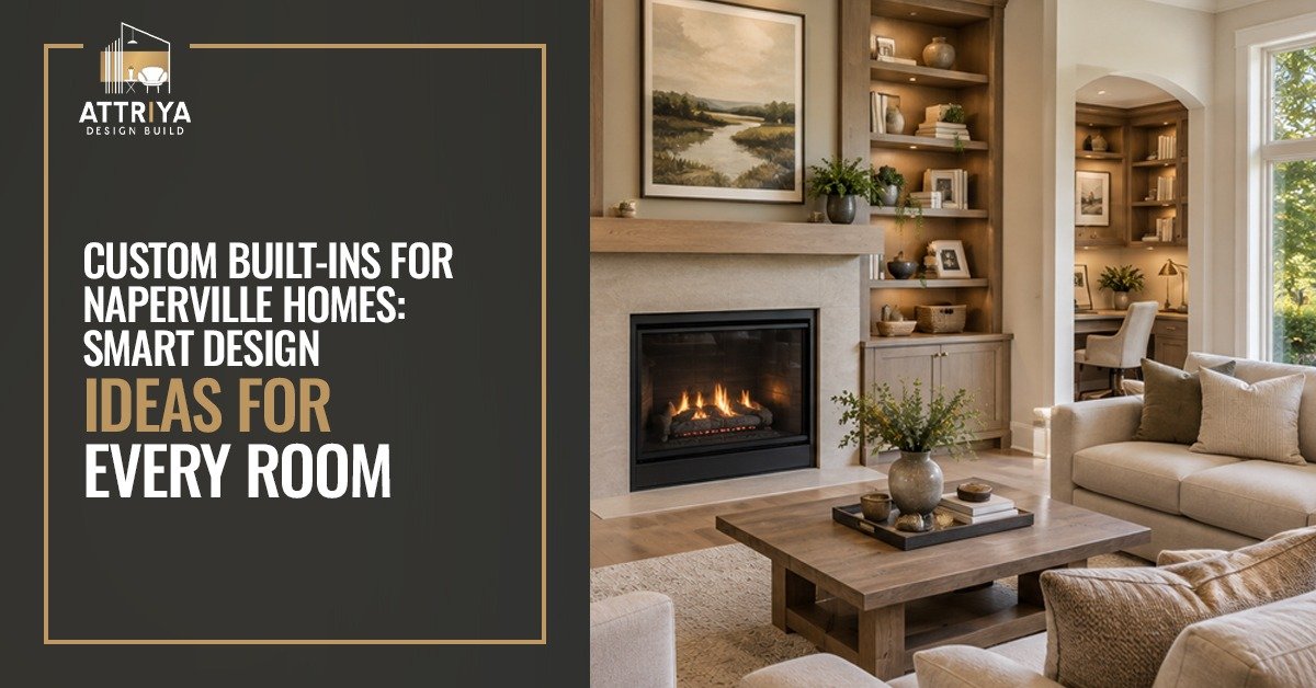 Custom built-ins for Naperville homes with integrated storage