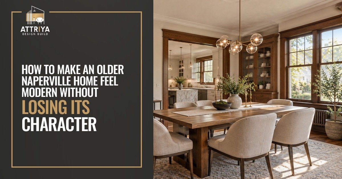 Modernize an older Naperville home while preserving its character