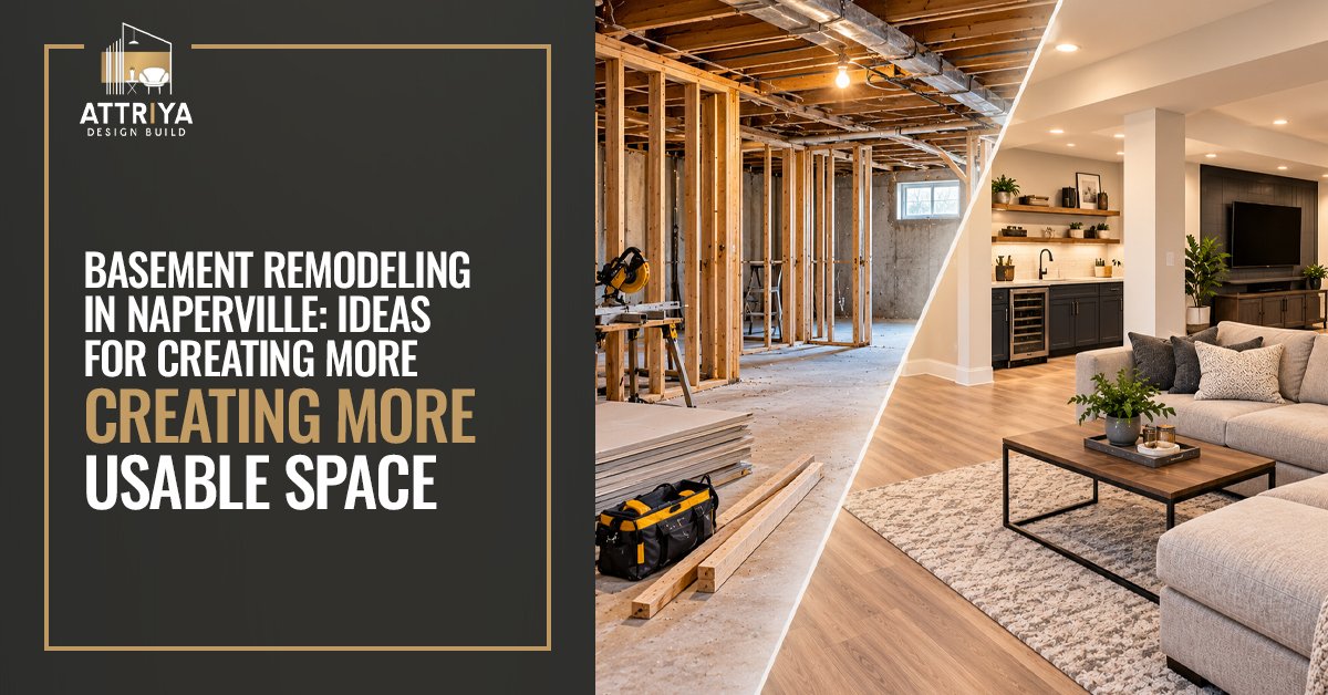Basement Remodeling in Naperville: Ideas for Creating More Usable Space